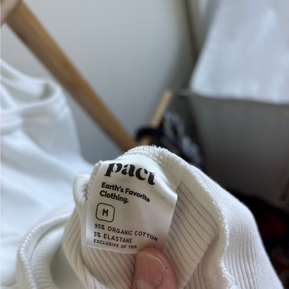 Pact White Ribbed Tank - Picture 4 of 6